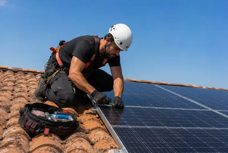 Maintenance et monitoring de panneaux solaires à Willems
